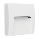 ARTEFACTO DE APLICAR EXTERIOR CUADRADO, COLOR BLANCO, UNIDIRECCIONAL, IP65, AC100-240V, 3W 100LM, RA>80, BLANCO CALIDO