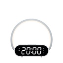 Velador vulcano 5W con reloj dimerizable Macroled calido