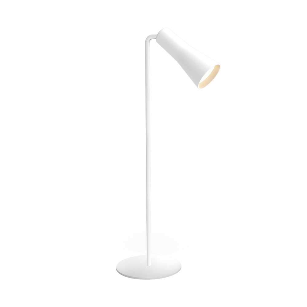 Velador minerva blanco 4w portatil dimerizable con carga USB Macroled calido