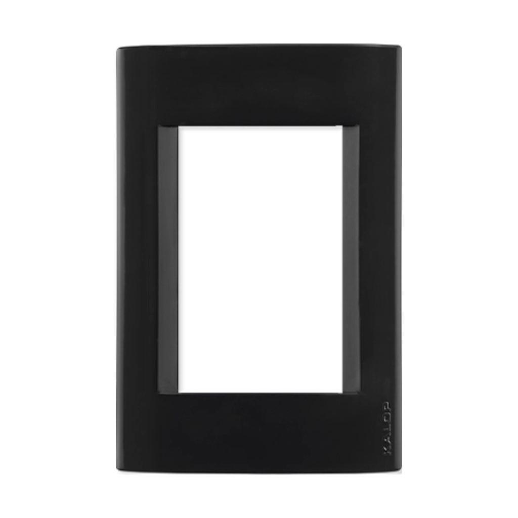 Tapa civil 3 modulos Kalop negro