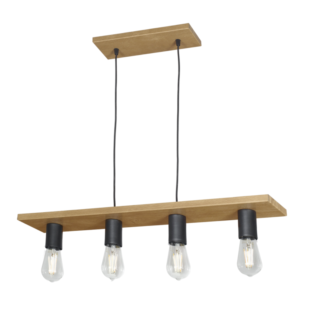 Colgante "LUCCA" de 4 luces E-27 (785x130x97)