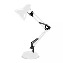 Lampara de escritorio doble brazo c/pantalla Blanca E-27