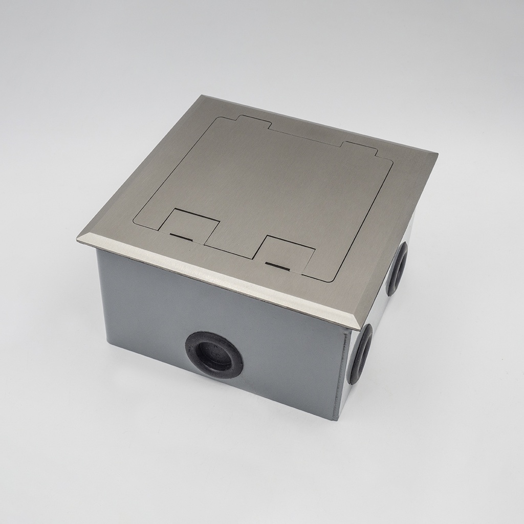 CAJA EMBUTIR PISO METALICA ACERO P-8 MODULOS