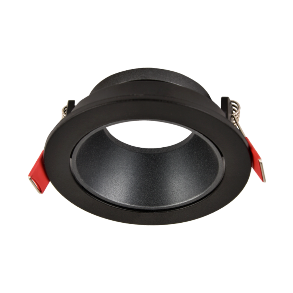 ARTEFACTO DE EMBUTIR REDONDO ANTIDESLUMBRANTE DICRO X1 MOVIL PVC NEGRO-NEGRO