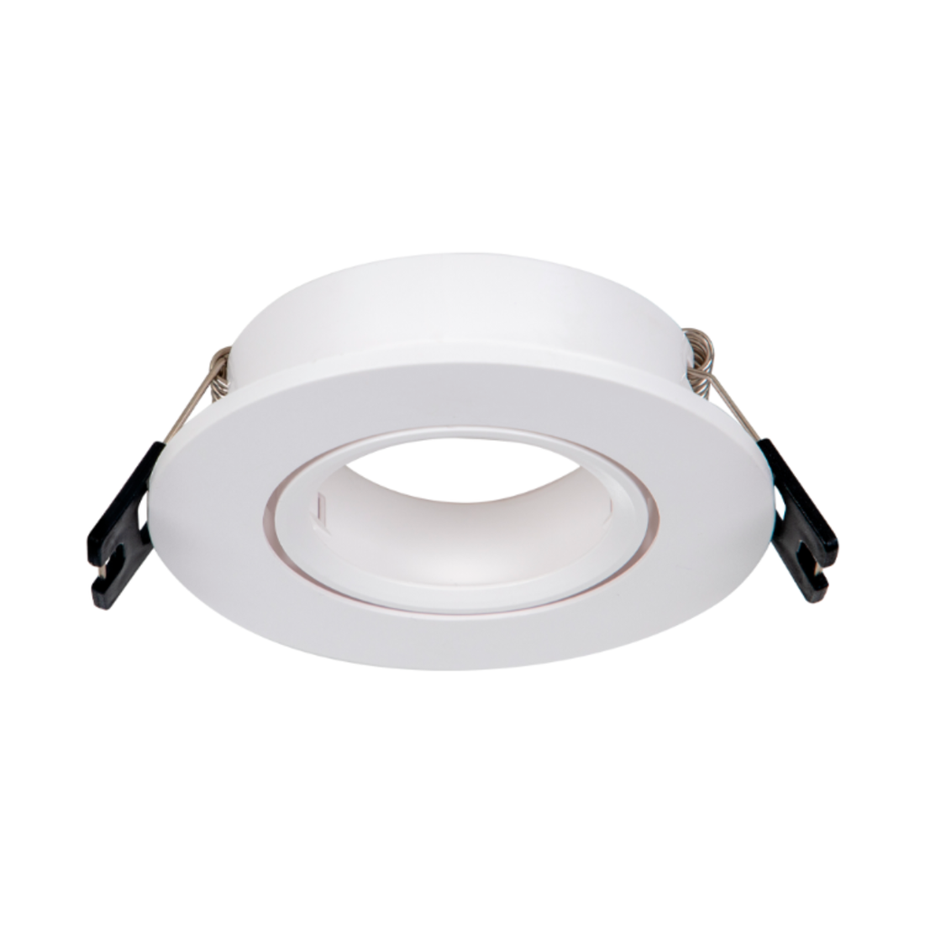 ARTEFACTO DE EMBUTIR REDONDO DICRO X1 MOVIL PVC BLANCO