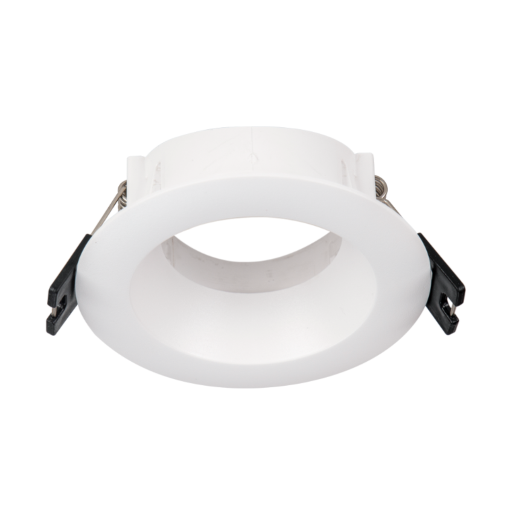 ARTEFACTO DE EMBUTIR REDONDO ANTIDESLUMBRANTE DICRO X1 FIJO RECTO PVC BLANCO