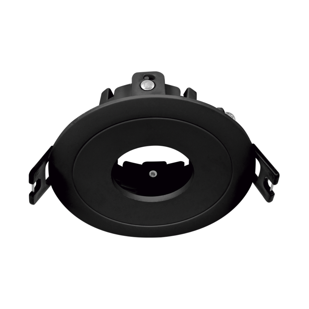 ARTEFACTO DE EMBUTIR REDONDO DICRO X1 MOVIL PVC NEGRO ANGULO CERRADO