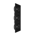 ARTEFACTO DE EMBUTIR CUADRADO ANTIDESLUMBRANTE DICRO X3 MOVIL PVC NEGRO