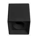 ARTEFACTO PLAFON CUADRADO DICRO X1 MOVIL PVC NEGRO LISO