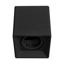 ARTEFACTO PLAFON CUADRADO DICRO X1 MOVIL PVC NEGRO RANURADO