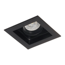 Embutido cuadrado movil aluminio negro para GU10