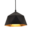 Luminaria colgante geométrica - negra