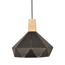 Luminaria colgante triangular - negra