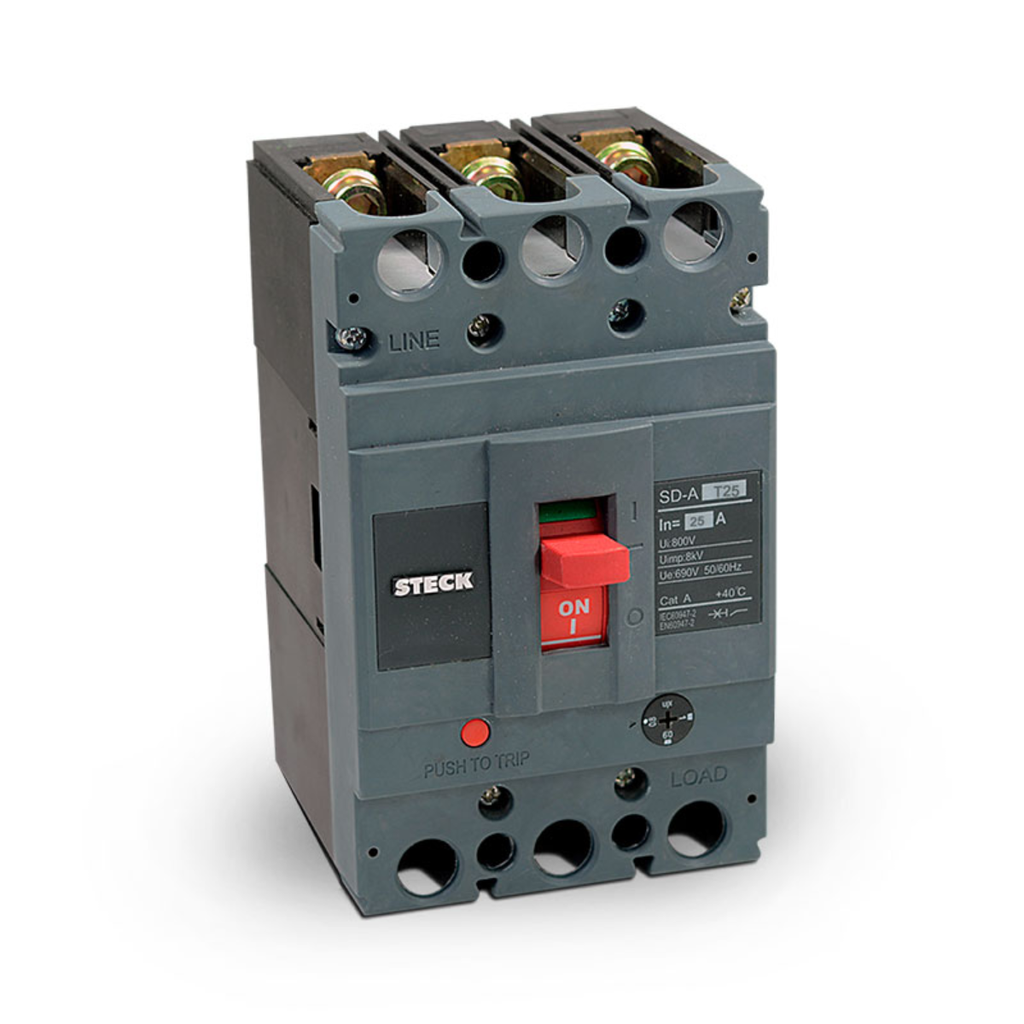 INTERRUPTOR AUTOMATICO CAJA MOLDEADA T250 3X250A 35KA RELE TERMOMAGNETICO AJUSTABLE