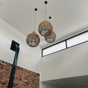 NERVO COLGANTE LUCCA 42CM DE DIAMETRO PANZA X 50CM DE ALTO EN KRAFT TOSTADO