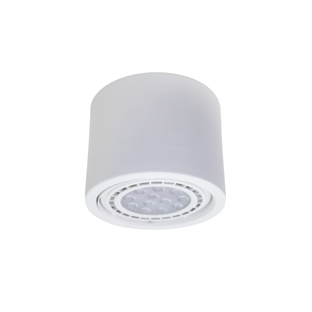 Plafón Movible Ø137x110mm para Lámpara AR111 20cm blanco