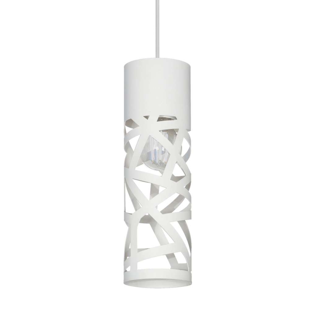 Colgante "TUBO 1" 1 x E-27 (Ø 92 x H:300 mm.)