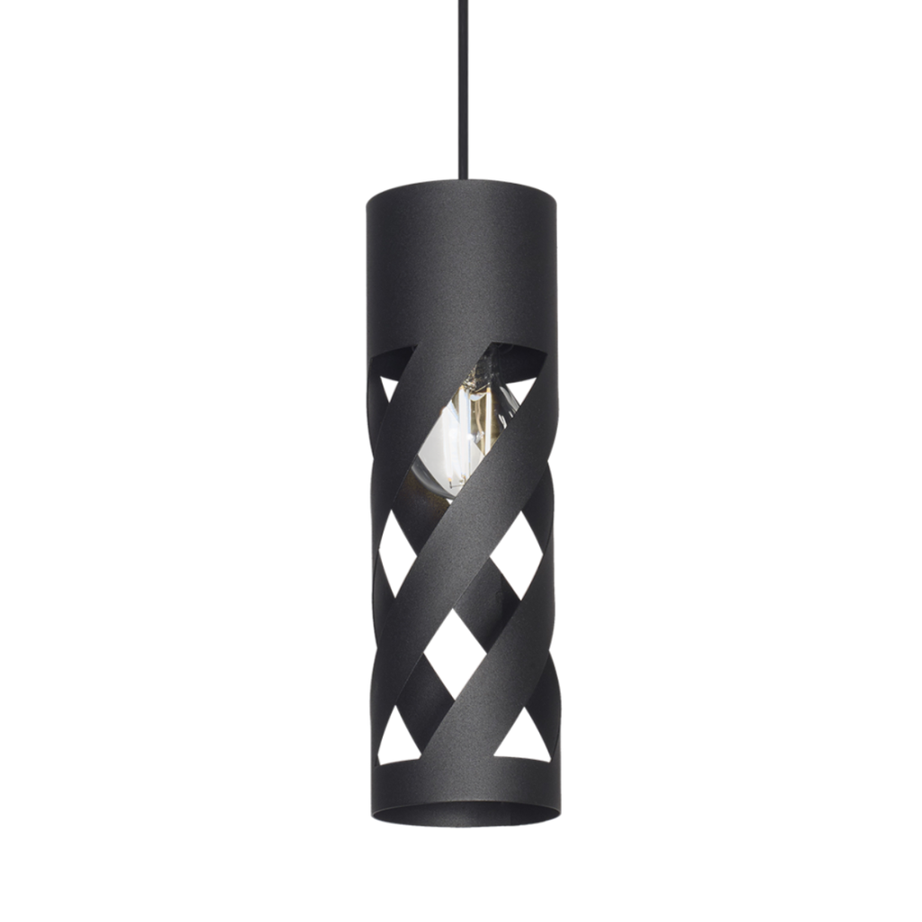 Colgante "TUBO 3" 1 x E-27 (Ø 92 x H:300 mm.)