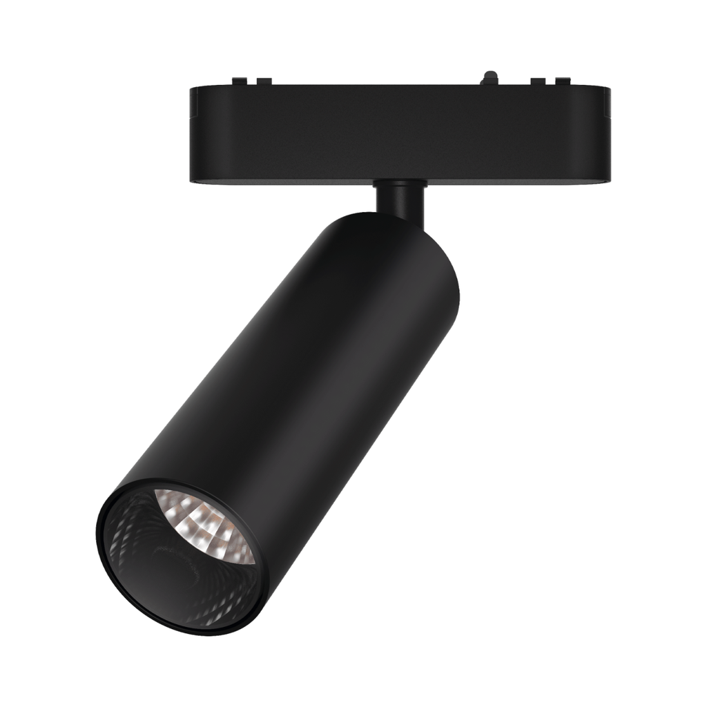 CABEZAL MOVIL ANTIDESLUMBRAMIENTO NEGRO PARA RIEL MAGNETICO SKYLINE ø45MM MACROLED, DC48V, 15W, 2700K, 15°, RA>90