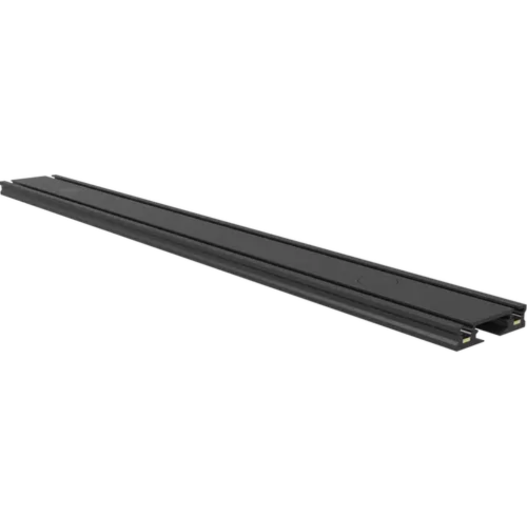 RIEL MAGNETICO SKYLINE NEGRO MACROLED 2M, DC48V, CON ENDCAP