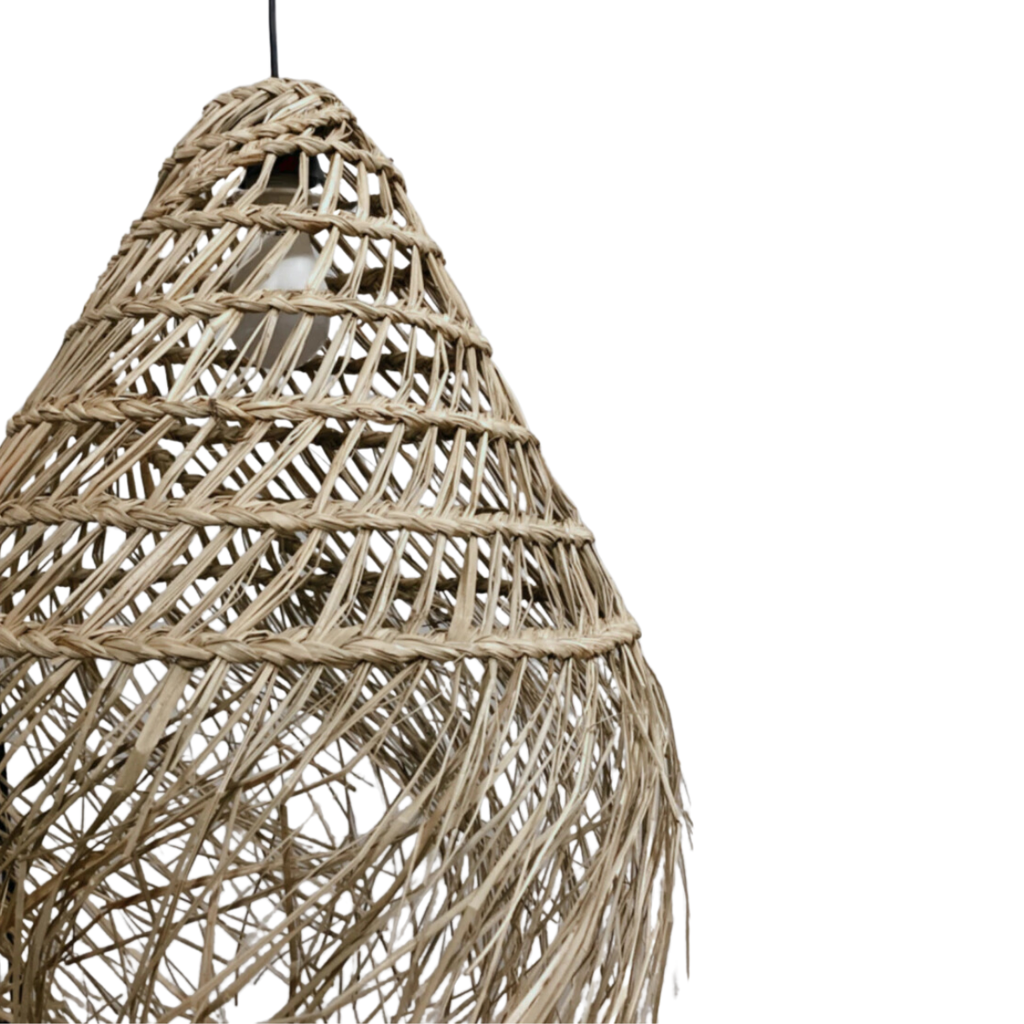 NERVO LAMPARA PORTOFINO SEAGRASS 45x35x70cm - incluido flecos