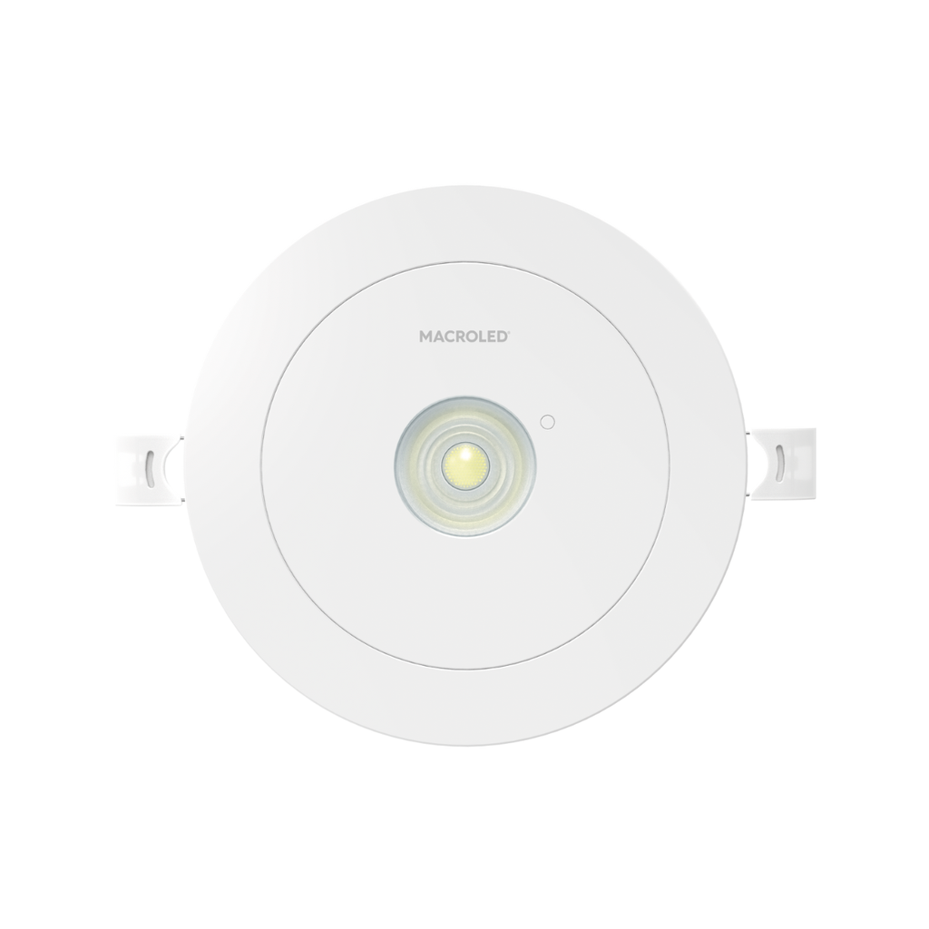 LUZ DE EMERGENCIA COB DE EMBUTIR, AC100-240V, 300LM, BATERIA 3.7V 2400mAh 3-4HS BCO FRIO 7000K