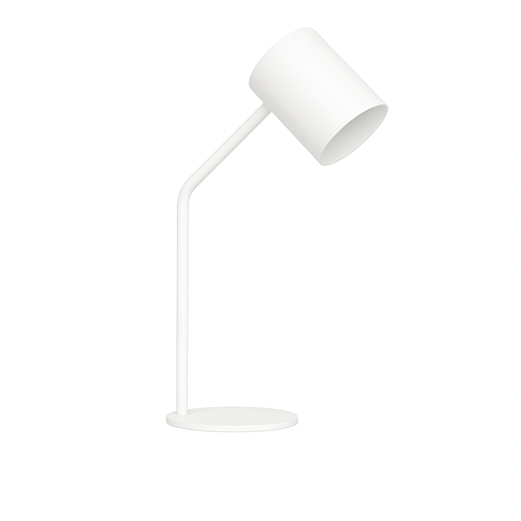 Velador base redonda GU10 color blanco