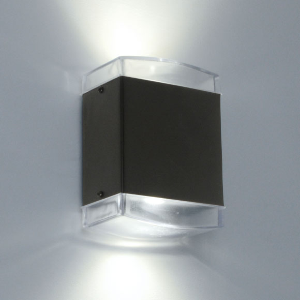 Bidireccional dos lamparas E27 Led Polipropileno negro