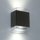 Bidireccional dos lamparas E27 Led Polipropileno negro