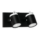 Spot 2 luz para lampara GU10 dicro Led negro-blanco