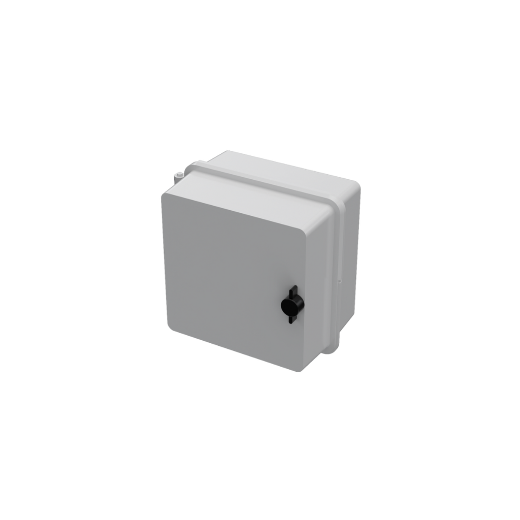 GABINETE GRIS C/BANDEJA DE CHAPA 250x240x150