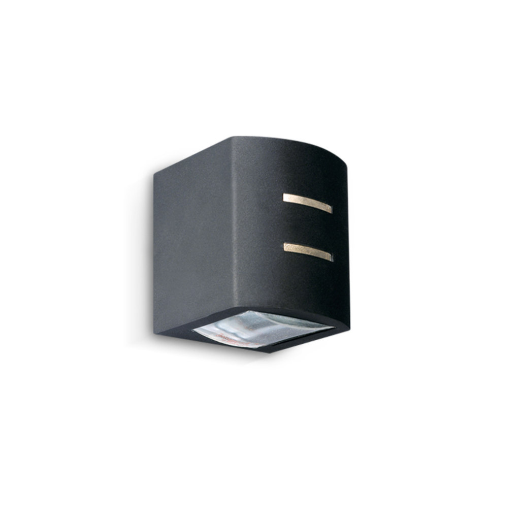 Aplique de Pared  2 Vid Plano Negro