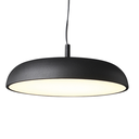 Colgante circular negro ancho de aluminio de ø60cm de 80w led