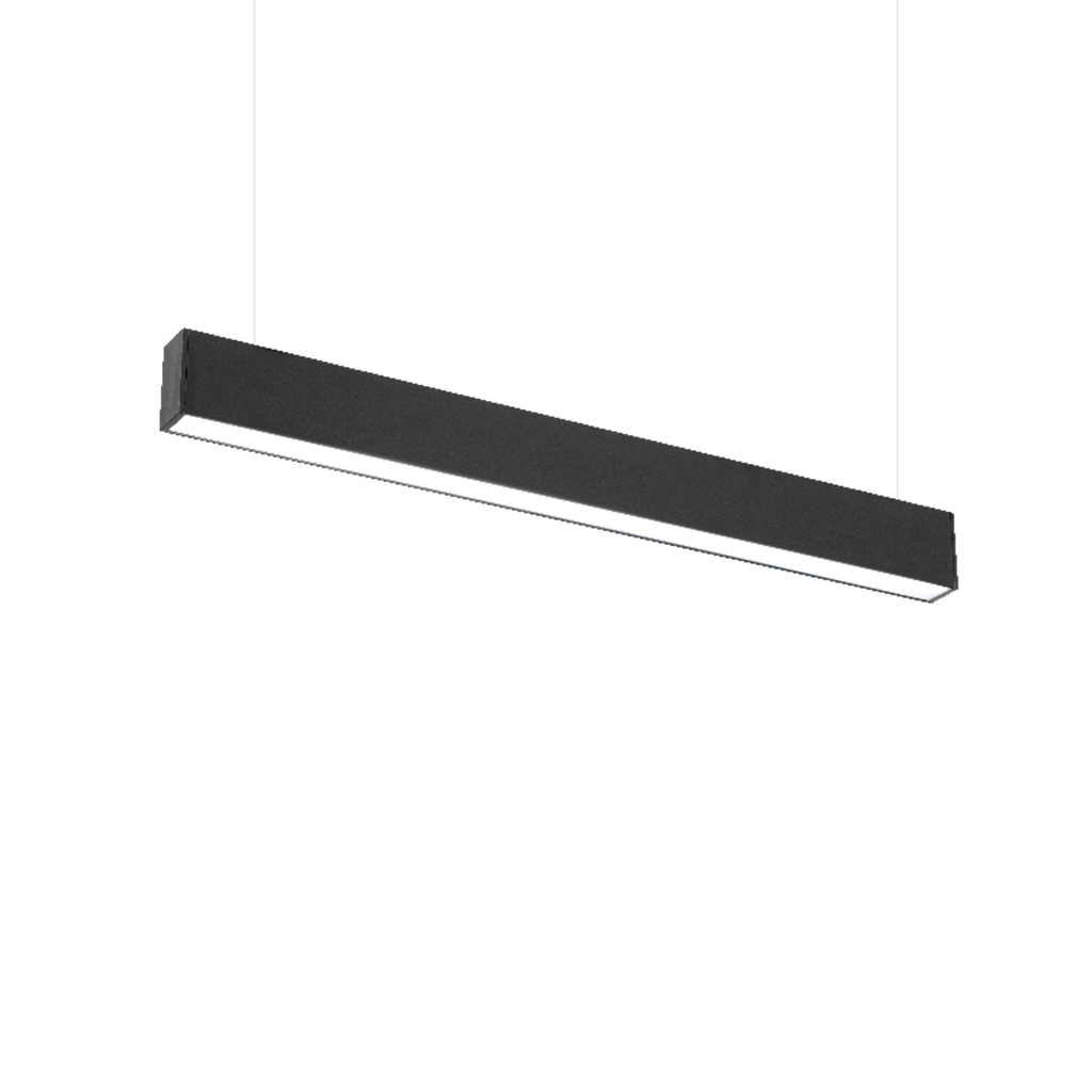 PERFIL LINEAL LED DYNA 25W 1200MM 3CCT NEGRO LEUK
