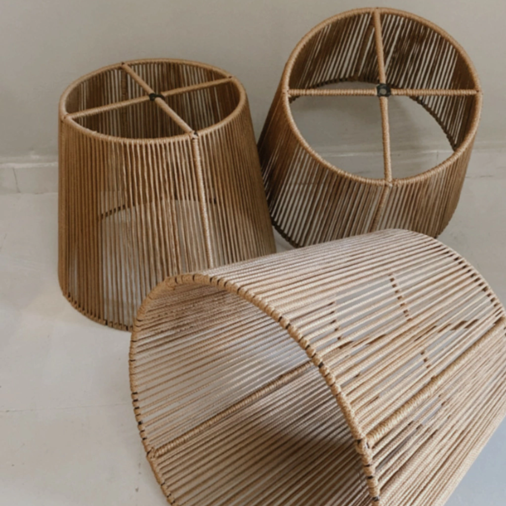 NERVO LAMPARA AMALFI 30X40X35 CORDÓN HABANO INSTALACIÓN BLANCA