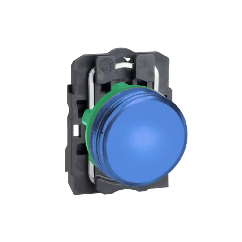 PILOTO LUMINOSO PLASTICO LED COMPONIBLE AZUL 220VCA