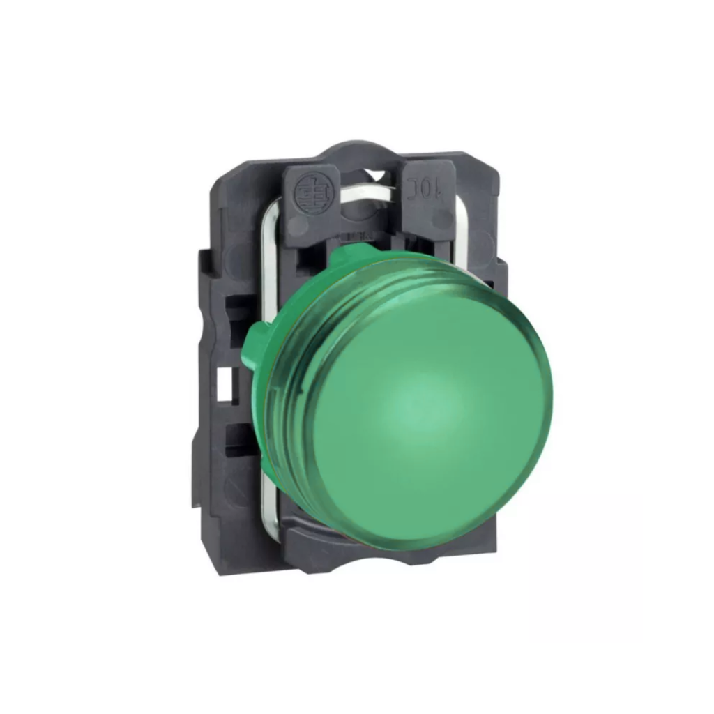 PILOTO LUMINOSO PLASTICO LED COMPONIBLE VERDE 220VCA