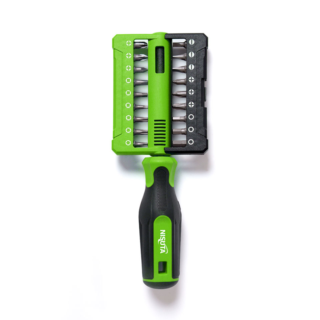 KIT DE DESTORNILLADOR CON PUNTAS INTERCAMBIABLES DE 19 PIEZAS