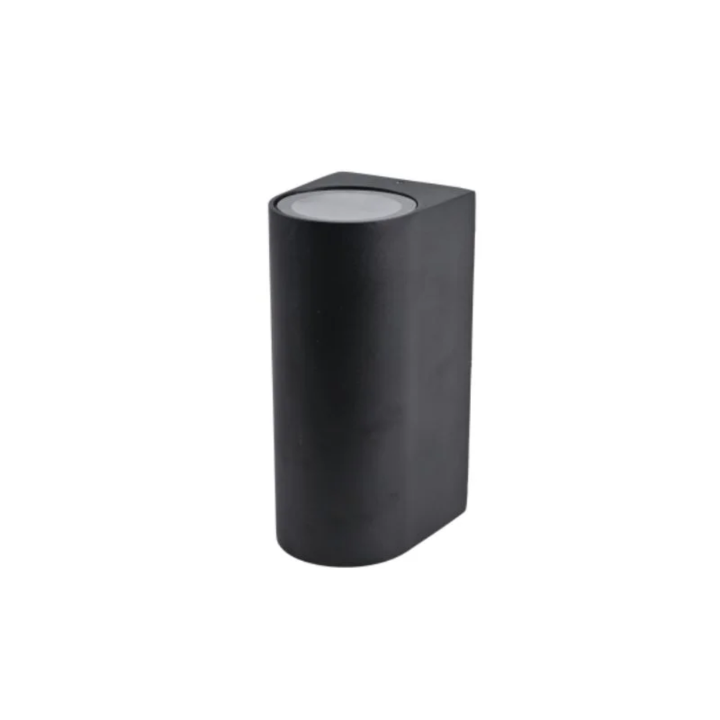 JAZZ II - APLIQUE BIDIRECCIONAL 2XGU10 NEGRO REDONDO