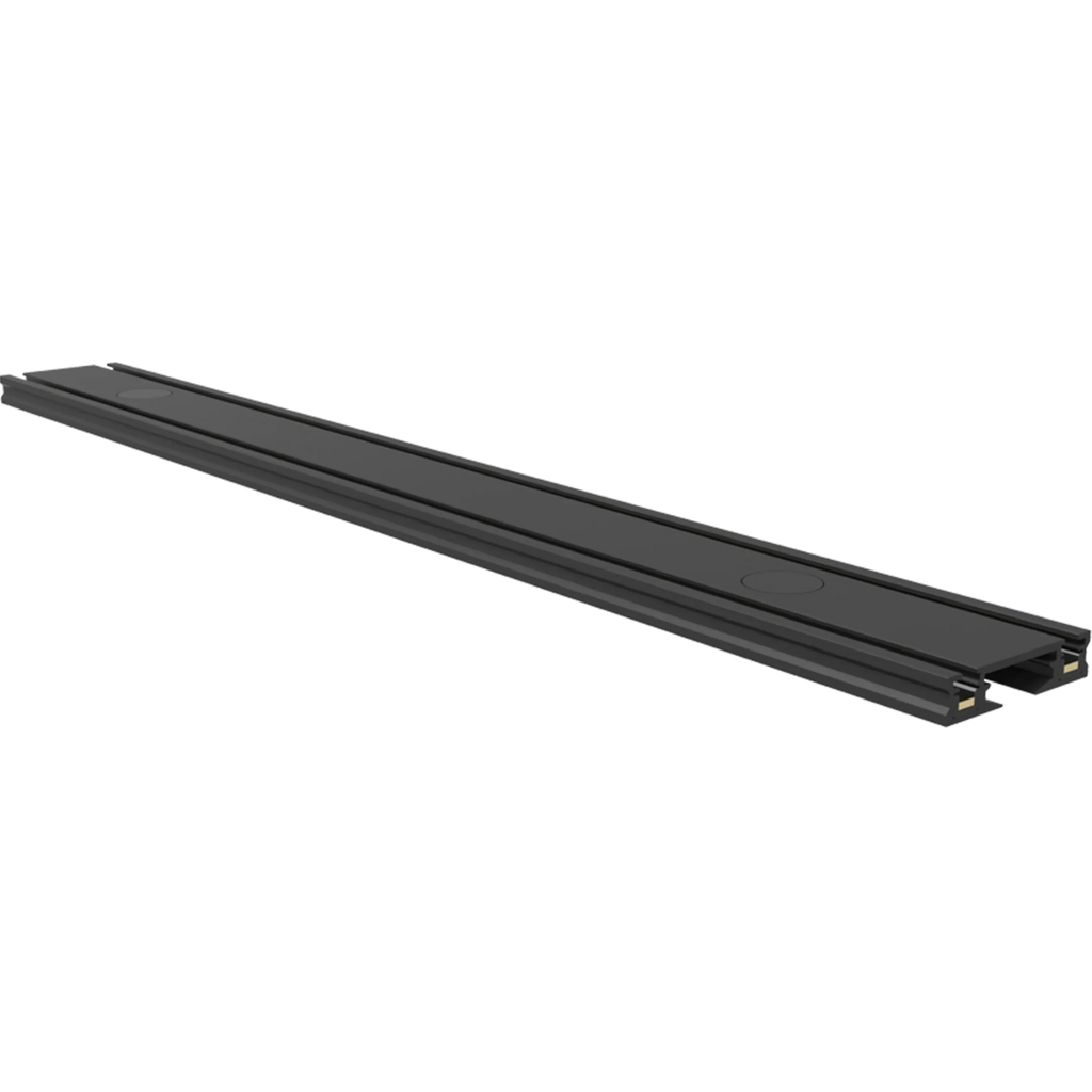 RIEL MAGNETICO SKYLINE NEGRO MACROLED 2M, DC48V, CON ENDCAP
