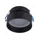 EMBUTIDO FIJO 1xGU10 DICRO W: 8cm Ø
D: 6cm NEGRO TEXT.