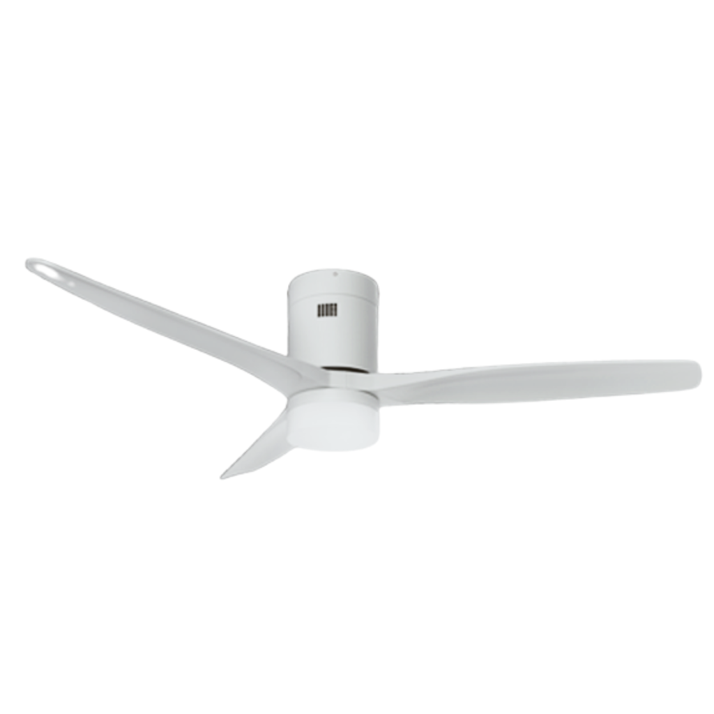 Ventilador Smart Aruba - Diam: 52'' - Motor: DC 40w Blanco - Aspas Madera - Blanco - Con Luz