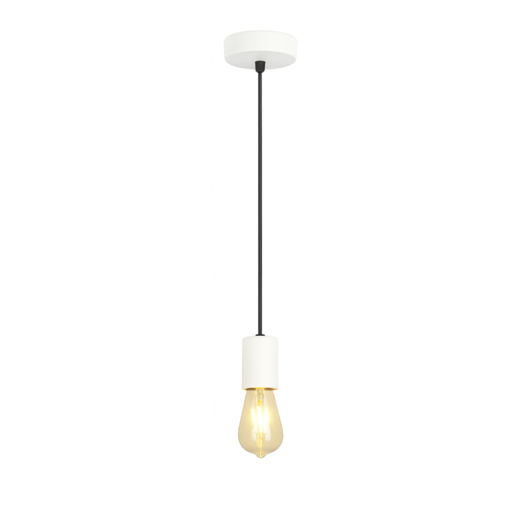 Colgante una luz blanco