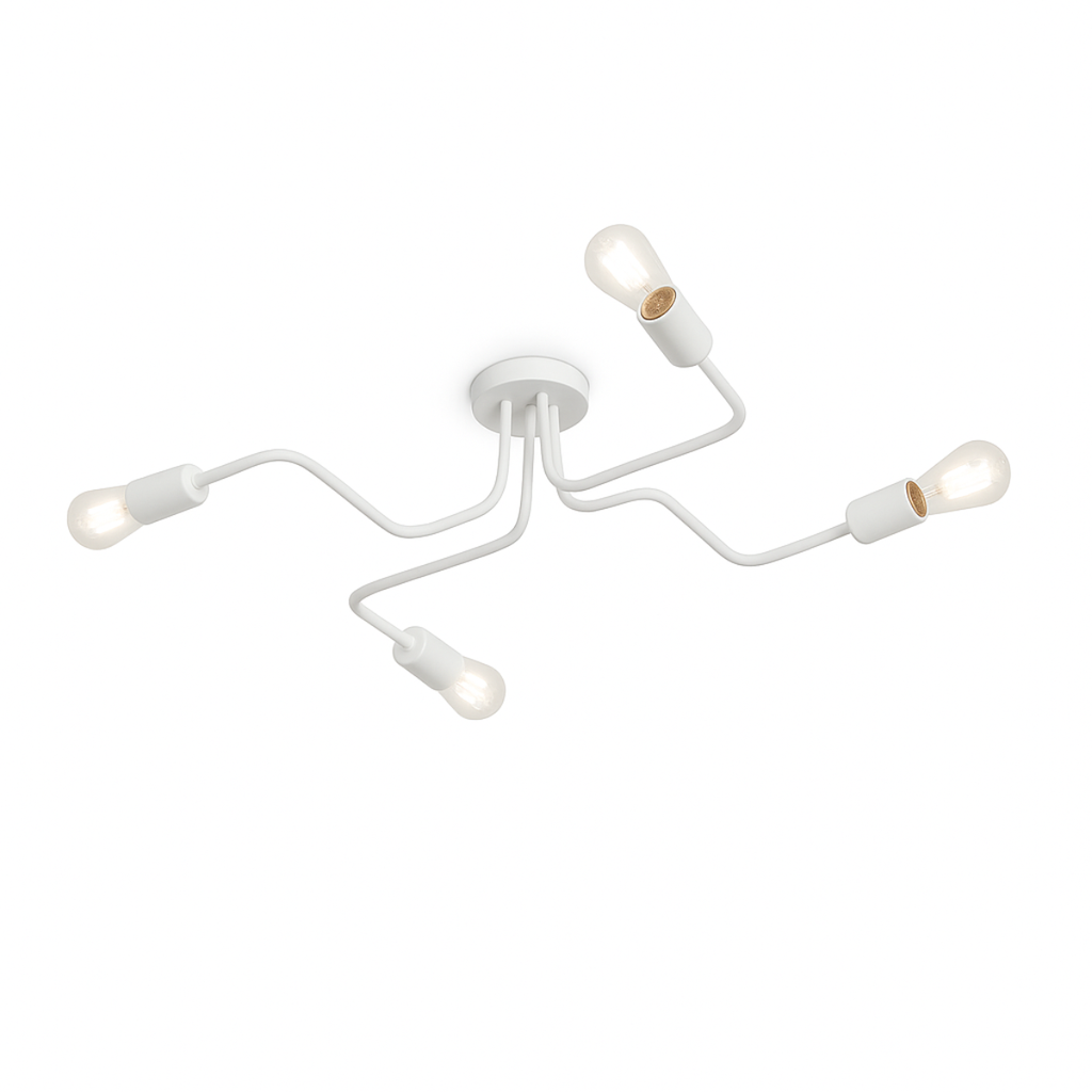 Araña 4 brazos blanco