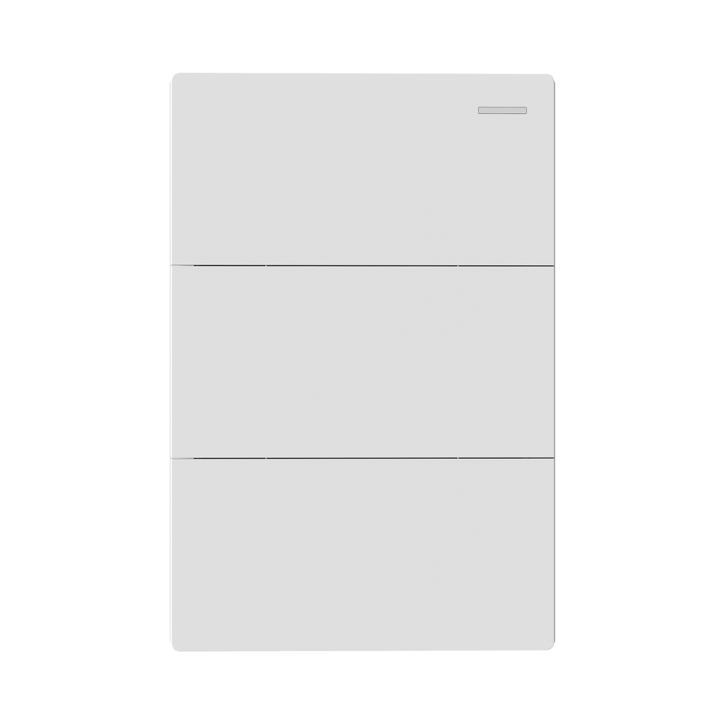 TECLA MILAN BLANCO MACROLED, 3 CANAL, 2 VIAS, AC 250V, 10A MAX. BASTIDOR METALICO