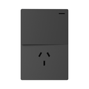 TECLA Y TOMACORRIENTE MILAN GRIS MACROLED, 1 CANAL, AC 250V, 10A MAX. BASTIDOR METALICO