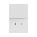 TECLA Y USB-C MILAN BLANCO MACROLED, 1 CANAL, 2 VIAS, AC 250V, 10A MAX. 2 USB-C DE 30W, BASTIDOR METALICO