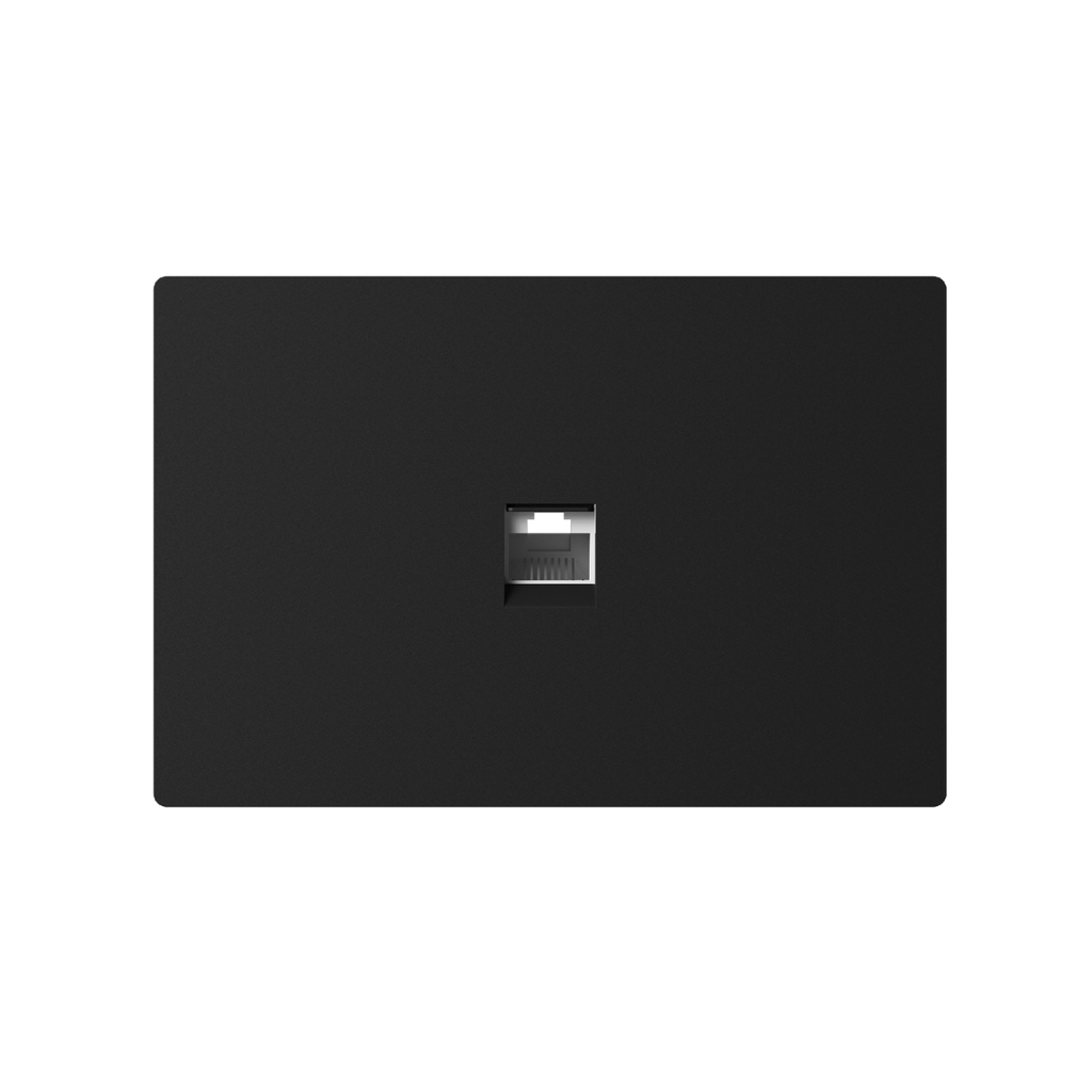 CONECTOR DE RED MILAN NEGRO MACROLED, RJ45