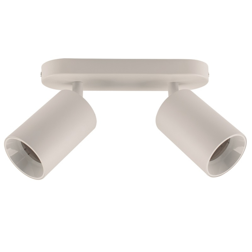 Cabezal direccionable Set Doble para lampara par16 Gu10. Incluye floron blanco