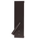 Aplique de pared Bigsee con led integrado 12W bidireccional, y  direccionable. Construido en aluminio. Uso interior. Negro